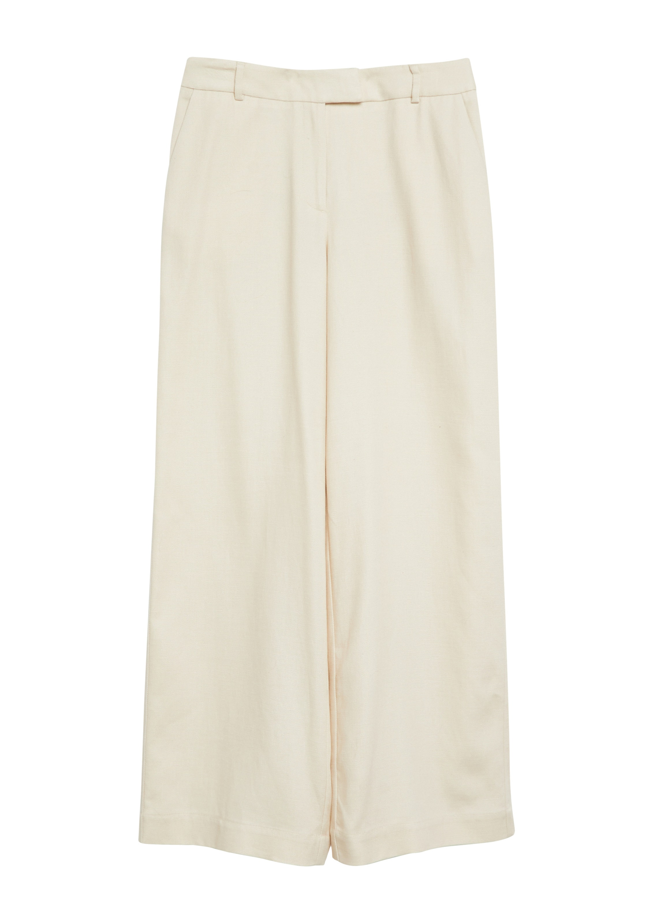COMMA Wide leg Pants in Beige: front