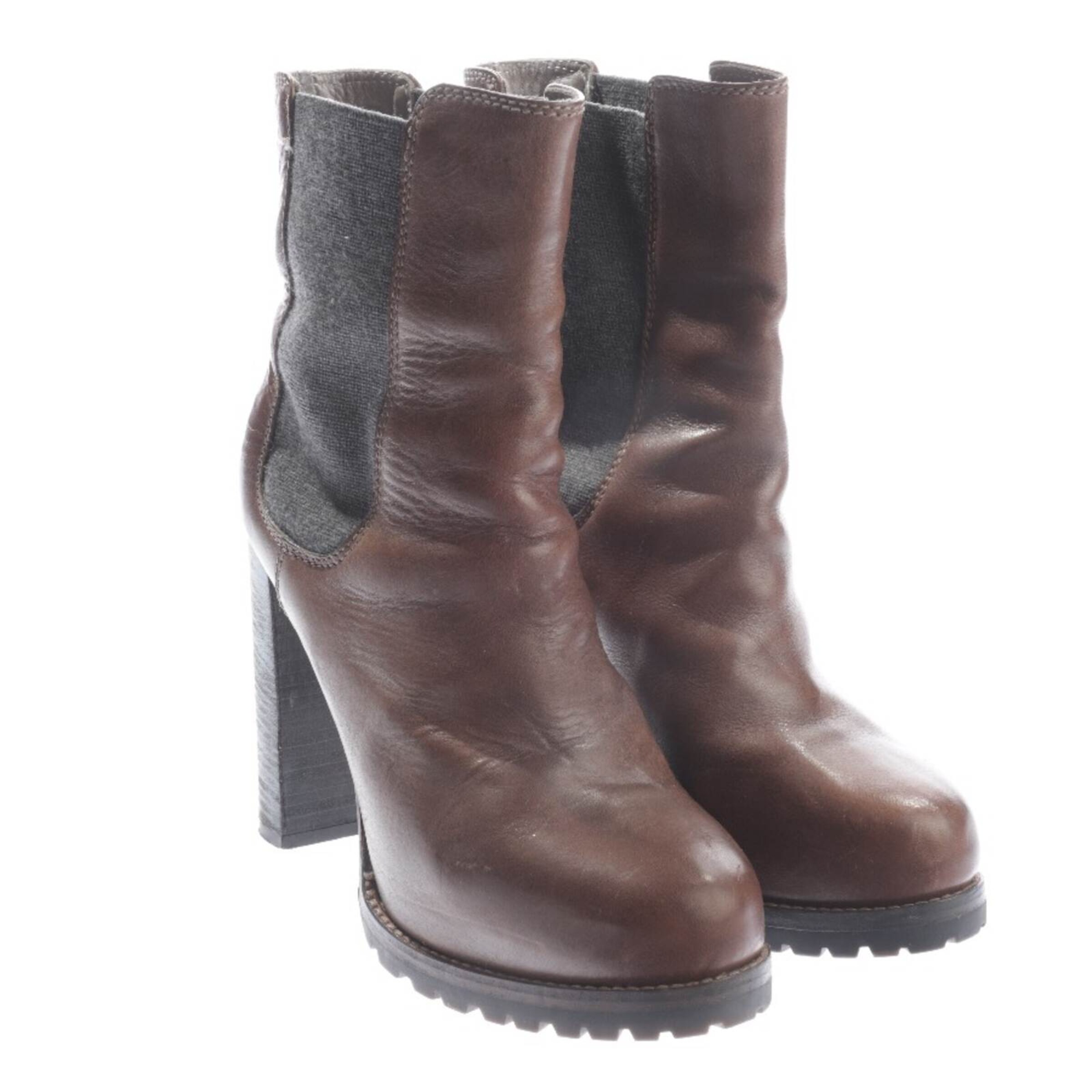 Brunello Cucinelli Stiefeletten 39 in Braun: Vorderseite