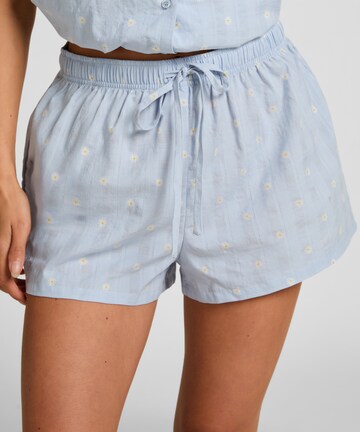 Hunkemöller Korte pyjama in Blauw: voorkant