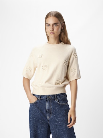 OBJECT Pullover 'OBJLANEY RUBIN' in Beige: Vorderseite