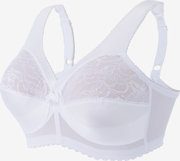 GLAMORISE Minimiser Bra in White: front