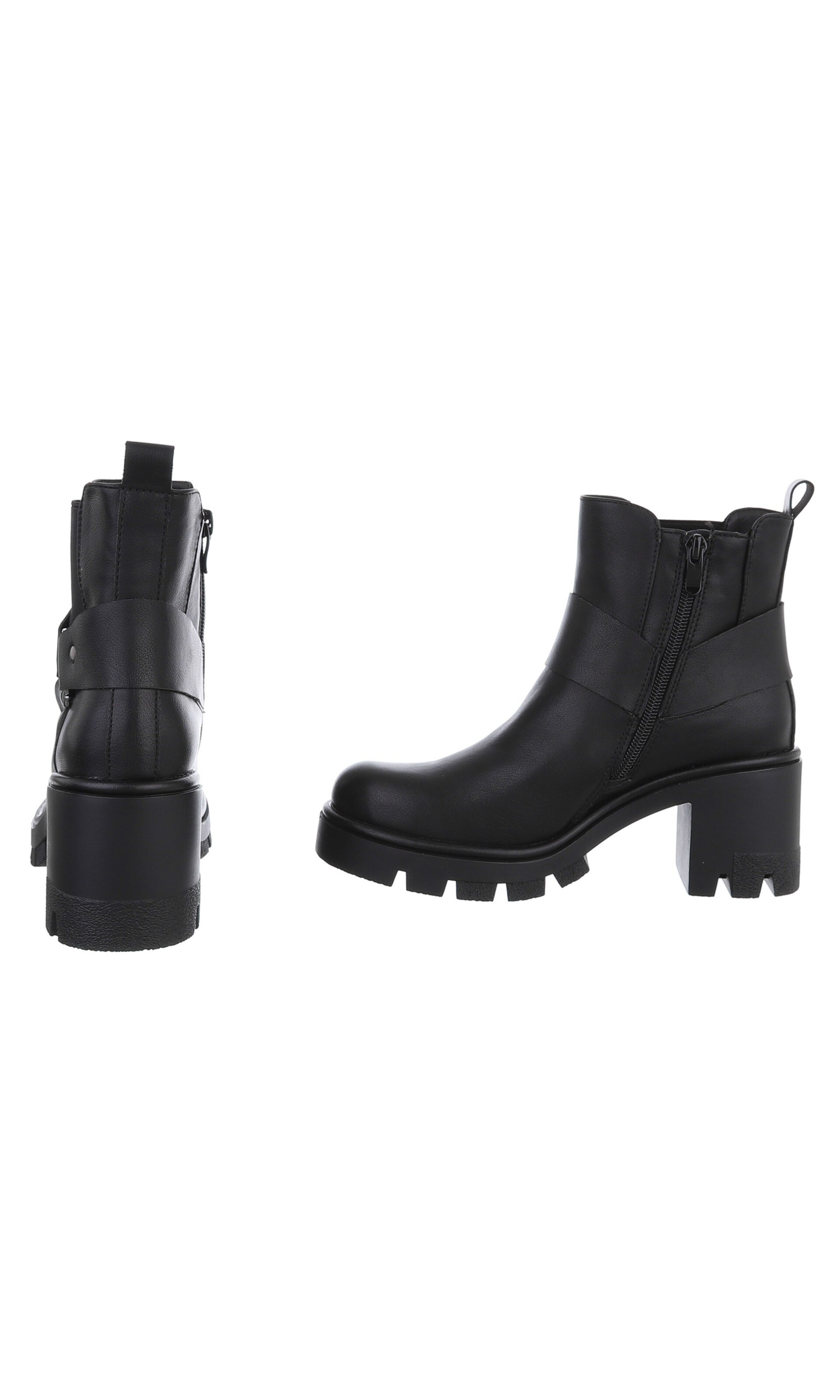 Ital-Design Stiefelette in Schwarz