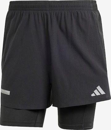 ADIDAS PERFORMANCE Regular Workout Pants 'Ultimate' in Black: front