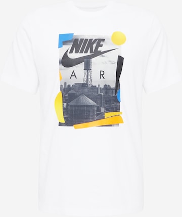 Nike Sportswear Тениска в бяло: отпред