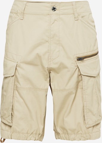 Pantalon cargo G-Star RAW en beige : devant