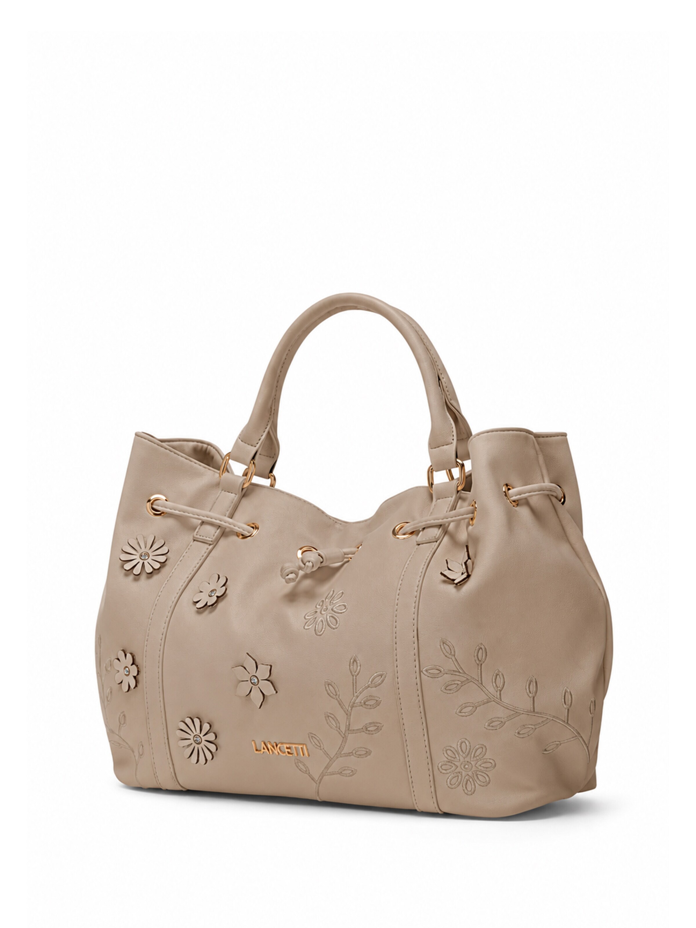 Borsa a mano 'Gisli 1' di Lancetti in beige