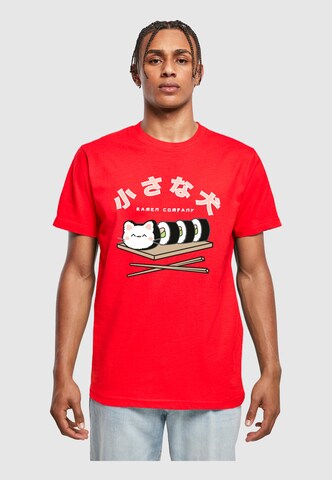 Merchcode Shirt 'TORC - Sushi Kit' in Rood: voorkant