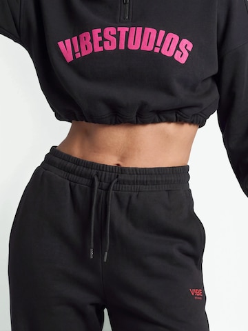 Wide Leg Pantalon de sport V!BE STUD!OS en noir
