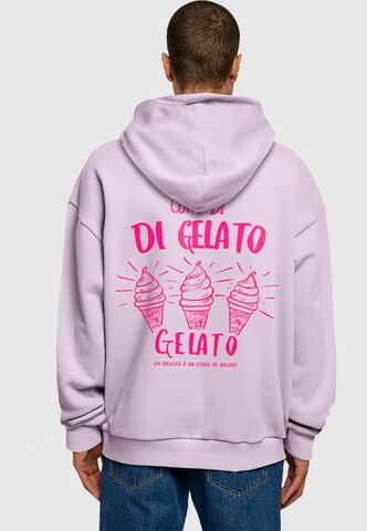 Felpa 'Cono Di Gelato' di Merchcode in lilla: frontale