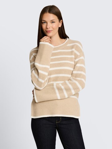 TOM TAILOR Sweater in Beige: front