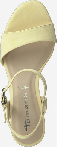 TAMARIS Strap Sandals in Yellow