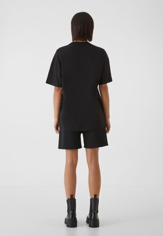 9N1M SENSE Shirt 'Flower 2' in Black