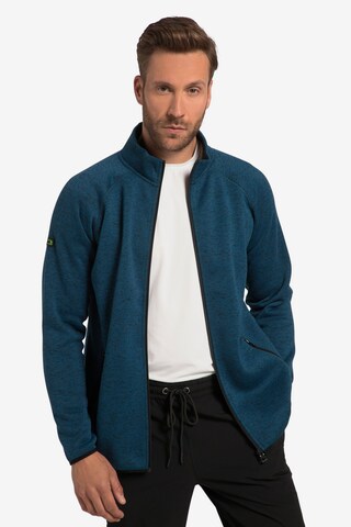 JAY-PI Fleece jas in Blauw: voorkant