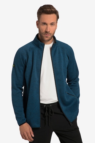 JAY-PI Fleece jas in Blauw: voorkant