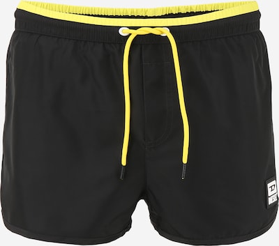 DIESEL Badeshorts in limone / schwarz, Produktansicht