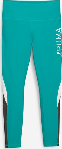 PUMA Skinny Fit Спортен панталон 'EVERSCULPT' в зелено: отпред