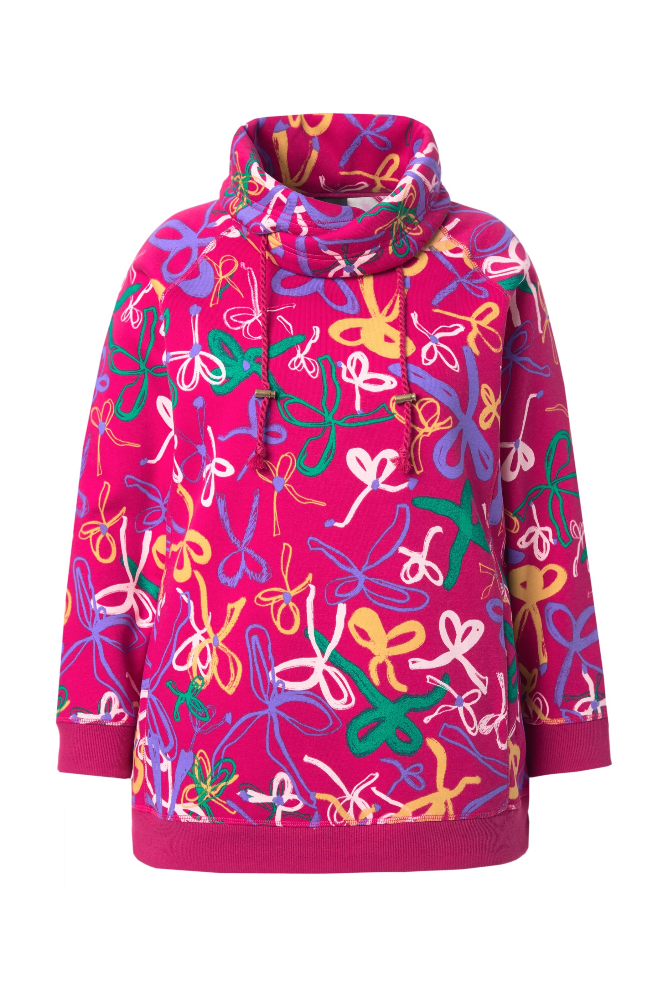 Ulla Popken Sweatshirt in Pink: Vorderseite