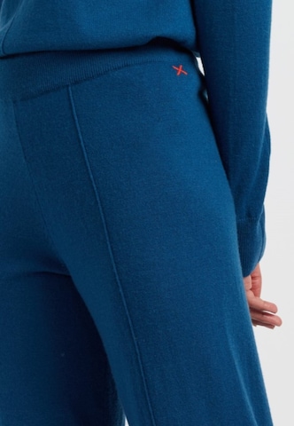 Chinti & Parker Wide Leg Bukser 'Basics' i blå