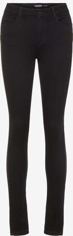 VERO MODA Skinny Jeans 'SEVEN' in Zwart: voorkant