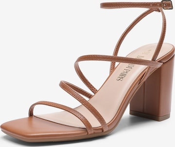 Dream Pairs Strap Sandals in Brown: front