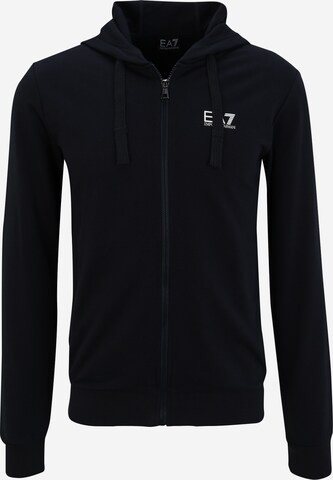 EA7 Emporio Armani Sweatvest in Blauw: voorkant