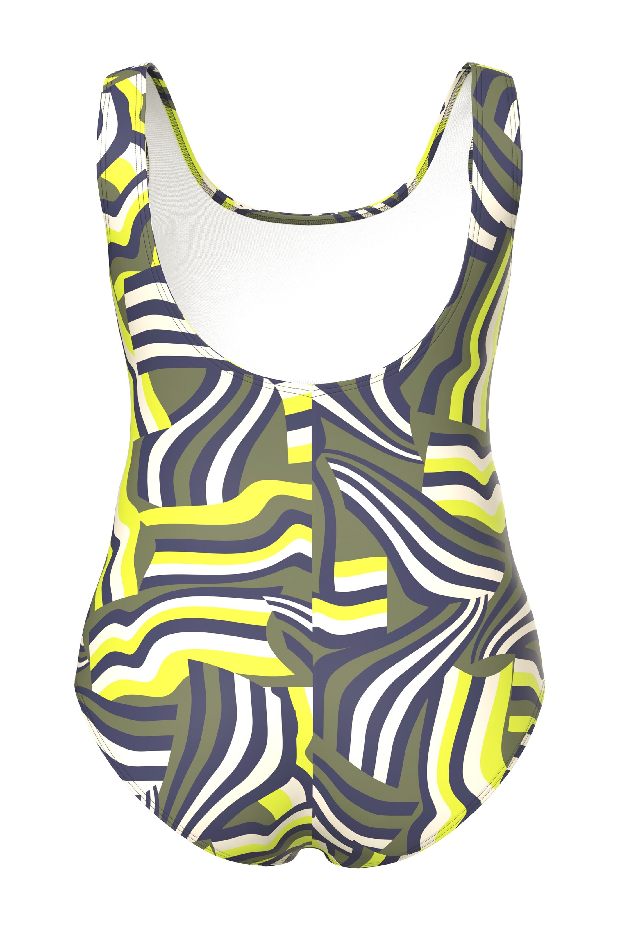 Ulla Popken Bustier Badeanzug in Mischfarben