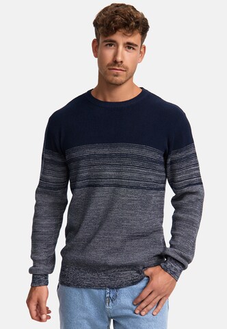 INDICODE JEANS Sweater 'League' in Blue: front