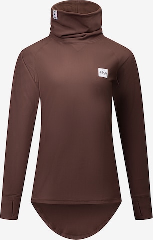 T-shirt fonctionnel Eivy en marron : devant