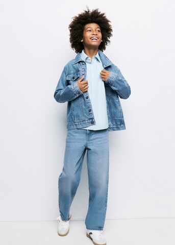 Regular Jeans de la MANGO KIDS pe albastru: față