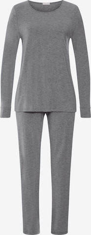 Hanro Pajama 'Natural Elegance' in Grey: front