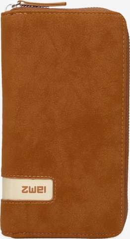 ZWEI Wallet 'Mademoiselle MW2' in Brown: front
