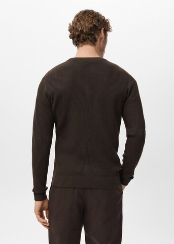 MANGO MAN Sweater 'Antigua' in Brown