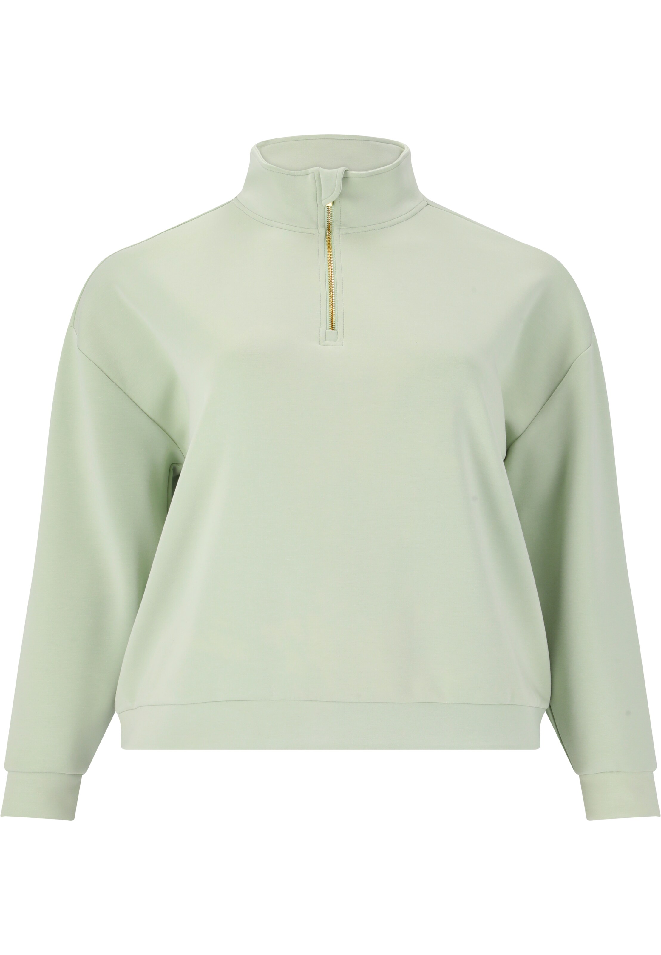 Q by Endurance Sweatshirt in Grün: Vorderseite