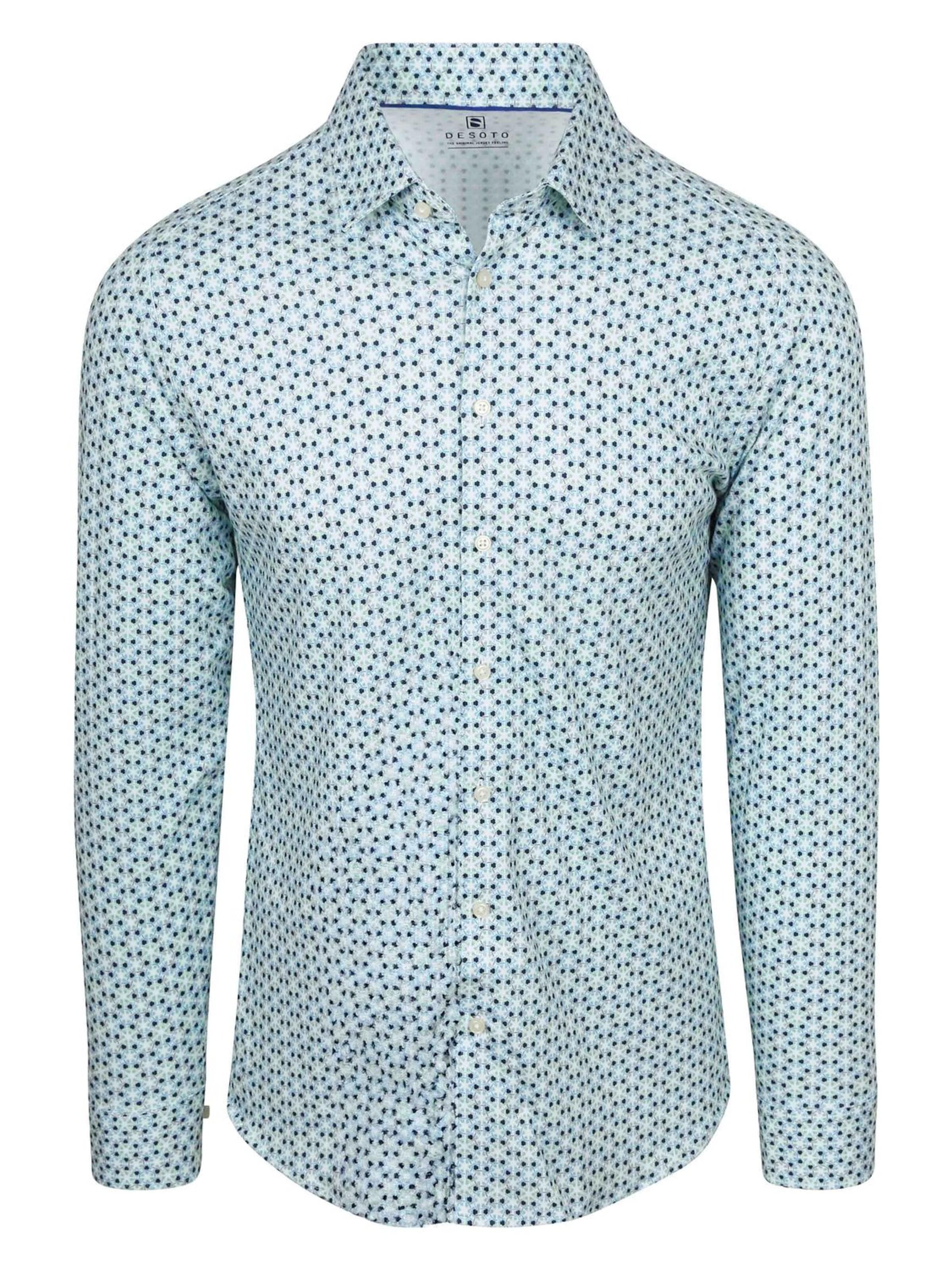DESOTO Slim Fit Hemd in Grün: Vorderseite