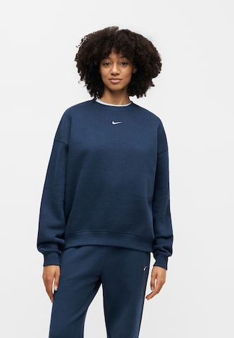 Nike Sportswear Sweatshirt 'Studio' in Blue: front