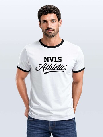 Neverless Shirt 'NVLS Athletics' in White: front