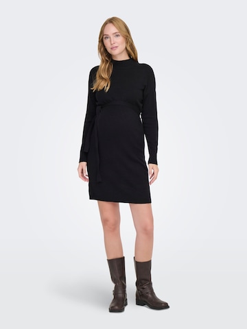 Only Maternity Gebreide jurk 'LEVA' in Zwart