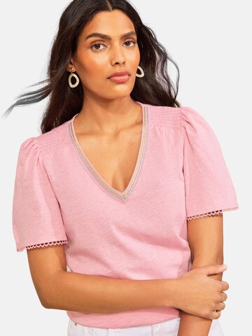 T-shirt love & roses en rose : devant