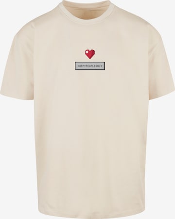 T-Shirt F4NT4STIC en beige : devant