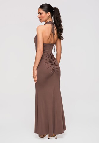 Robe de soirée Ombre en marron