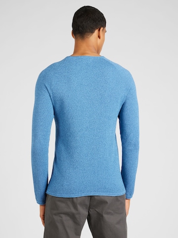 JACK & JONES Regularny krój Sweter 'Hill' w kolorze niebieski