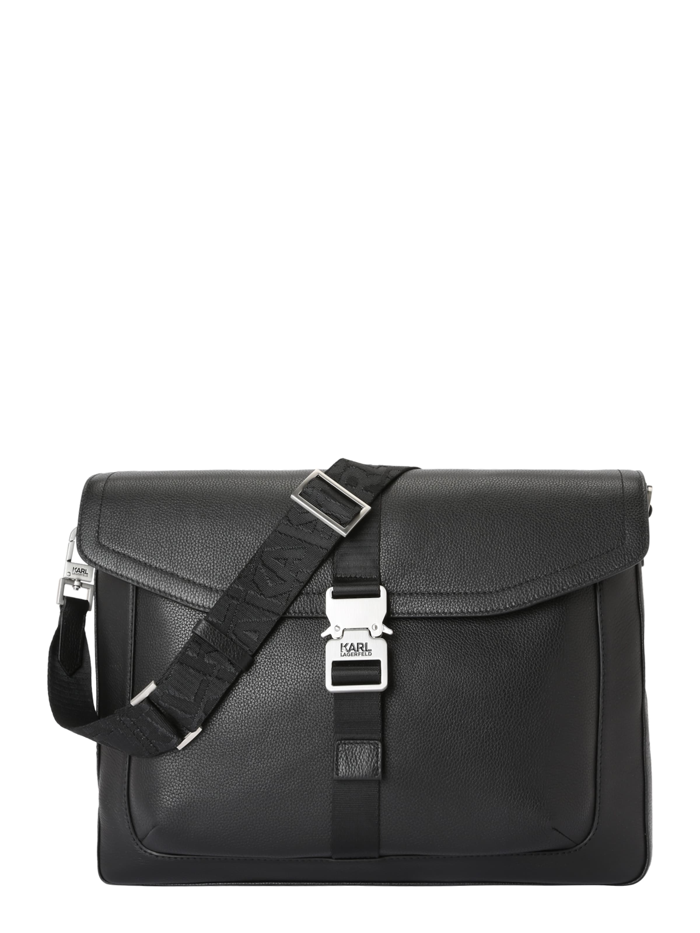 Karl Lagerfeld Сумка для ноутбука в Черный: спереди