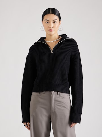 Pullover 'Grace' di WEEKDAY in nero: frontale