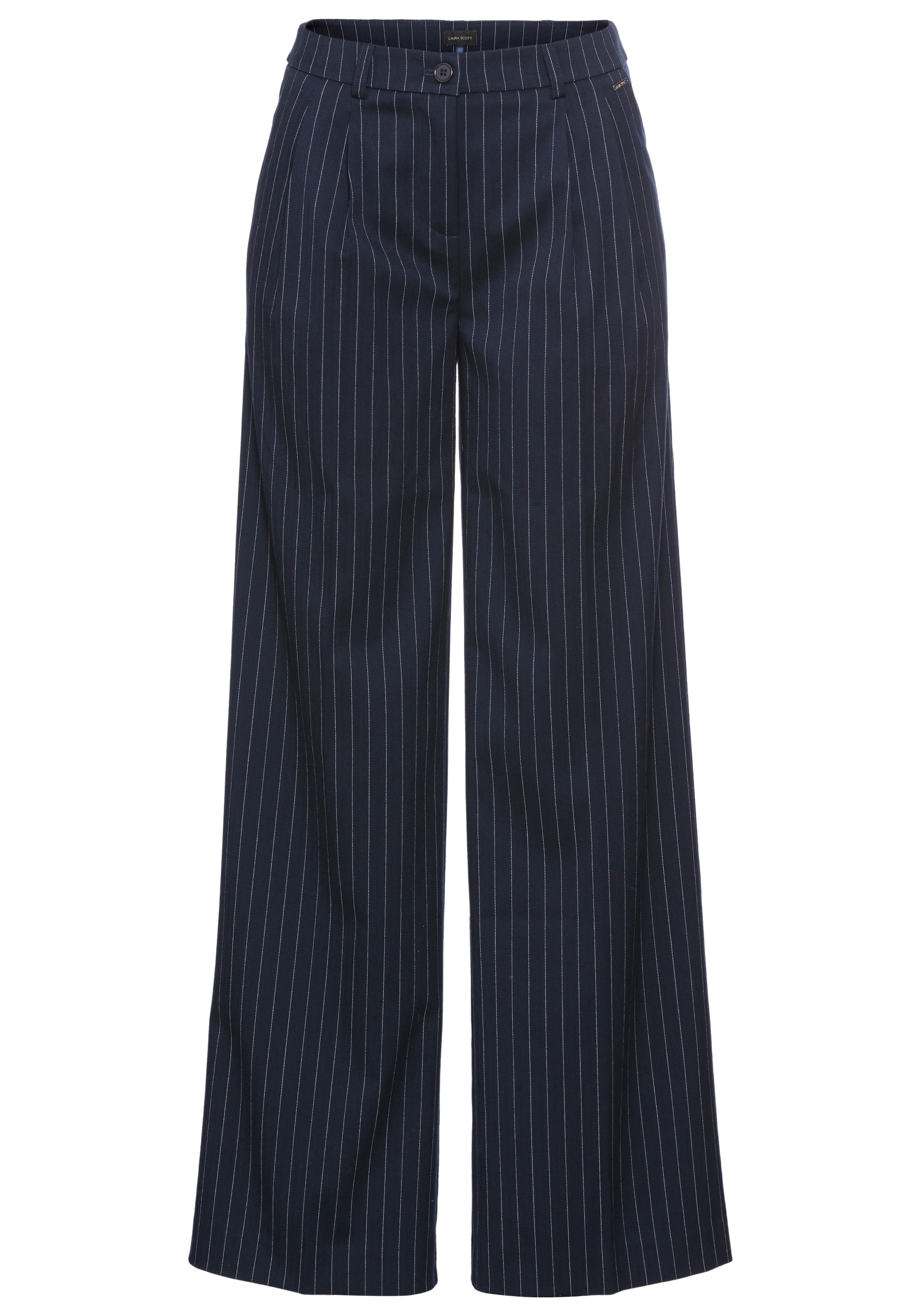 LAURA SCOTT Wide Leg Hose in Blau: Vorderseite