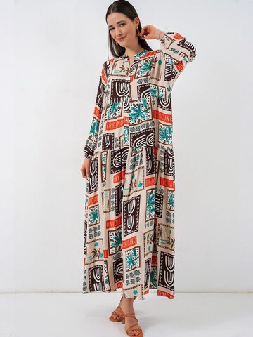 Bigdart Dress in Brown