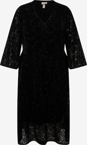 Robe Ulla Popken en noir : devant