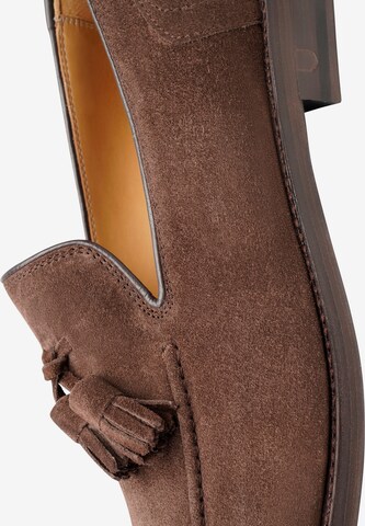 Henry Stevens Classic Flats 'Haywood TL' in Brown