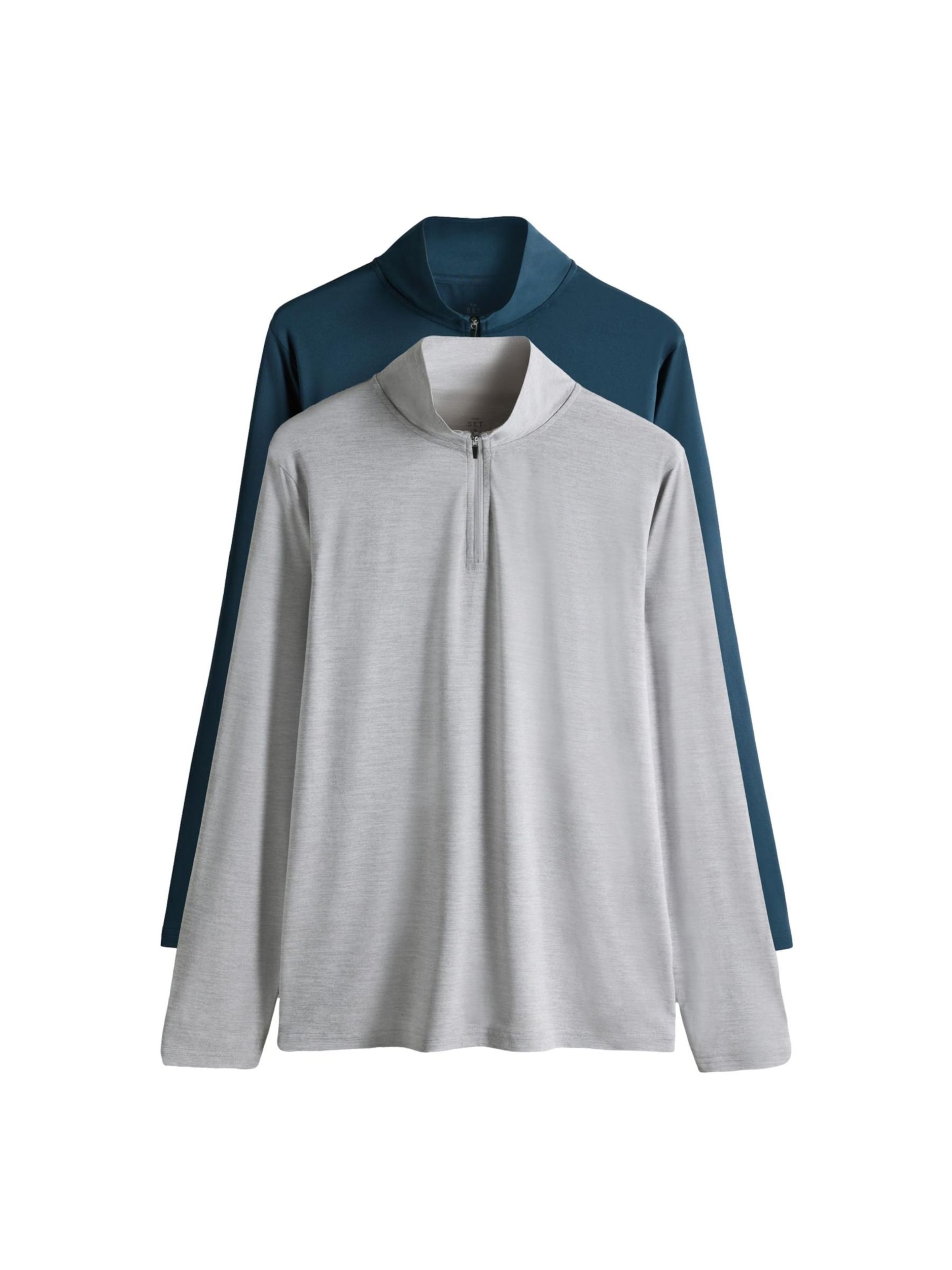 The Set T-shirt i grå: framsida