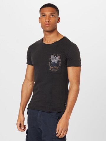 Key Largo Shirt 'GOD OF SPEED' in Zwart: voorkant