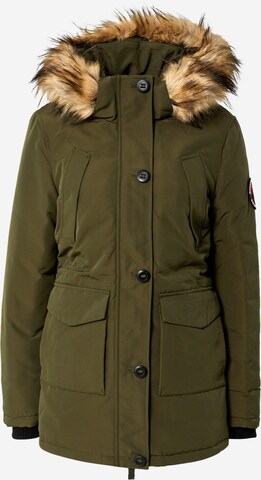 Superdry Winter Jacket 'Everest' in Green: front